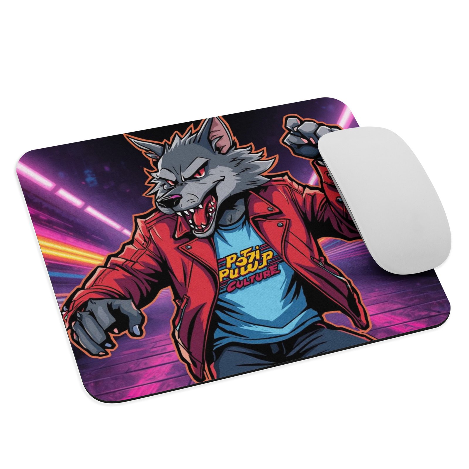 mouse-pad-white-front-68d8634c3b9ed.jpg Neon Wolf Rage – Cyber Street Mouse Pad