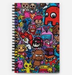 80s Spiral notebook