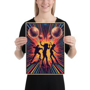 80s roller disco poster