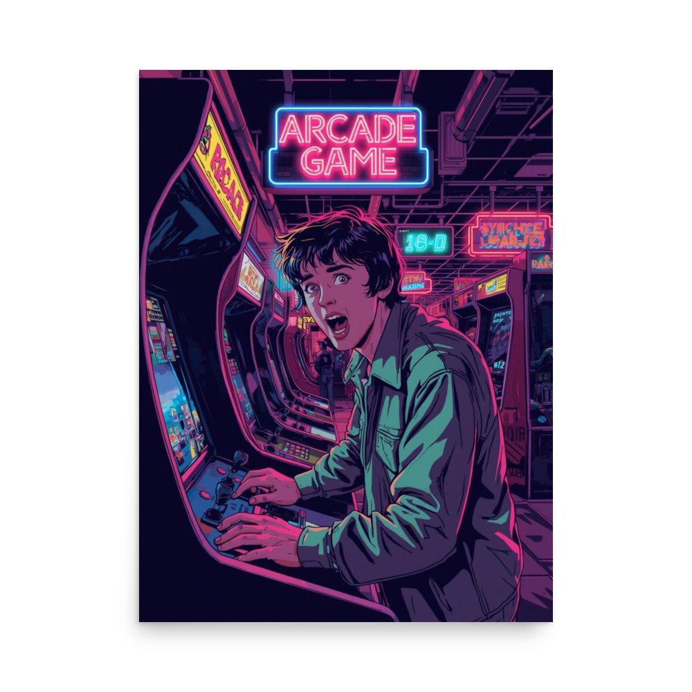 80s arcade poster 80s arcade poster