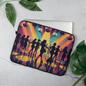 80s disco laptop sleeve