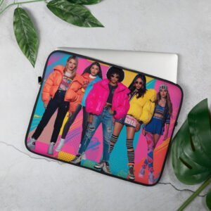 80s street style laptop sleeve