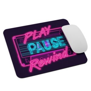 80s cassette mouse pad